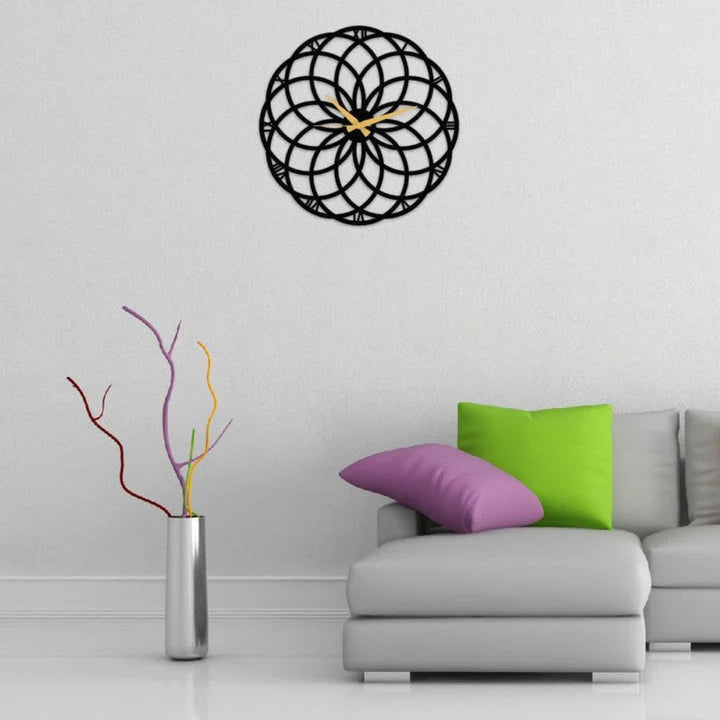 Circular Flower 3D Wall Clock Regular price