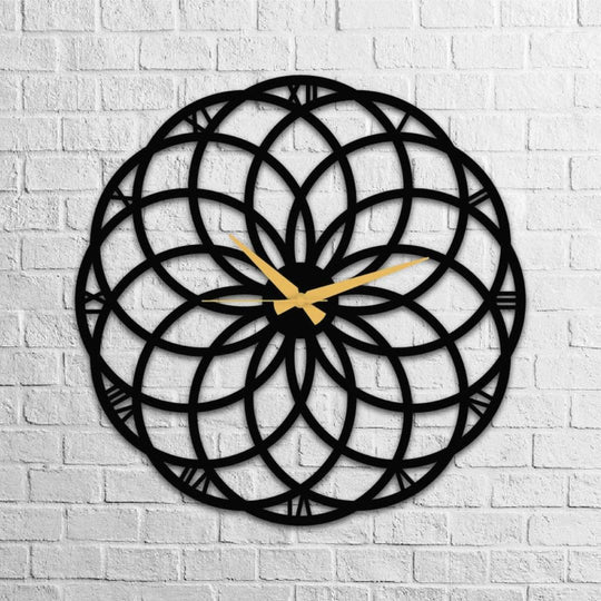 Circular Flower 3D Wall Clock Regular price